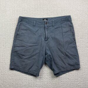 O’Neill Men’s Dark Blue Chino Shorts Size 34 Standard Fit Summer Beach Preppy